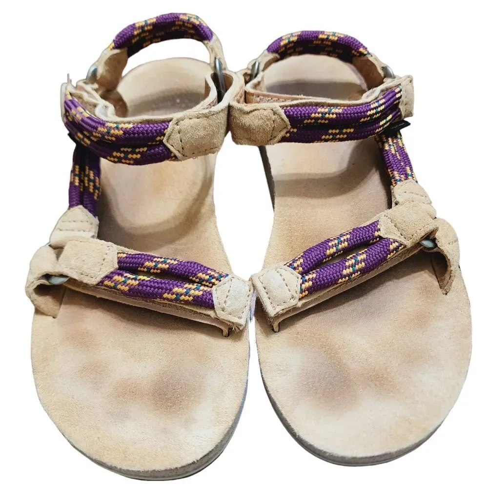 Teva Universal Rope Sandals tan & purple 8